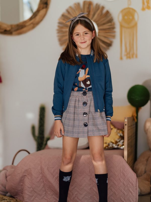 Falda Cuadros Fam. Gaviota Mon Petit Bonbon