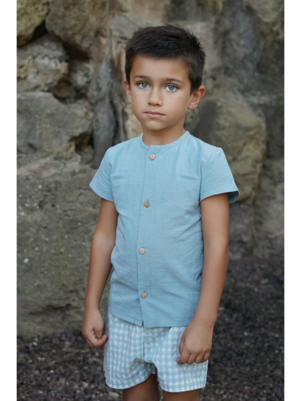 Camisa + Short Vichy Fam. Asia Marena