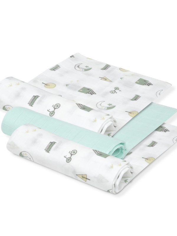 Estuche Gasa Casitas 55x70 cm Interbaby