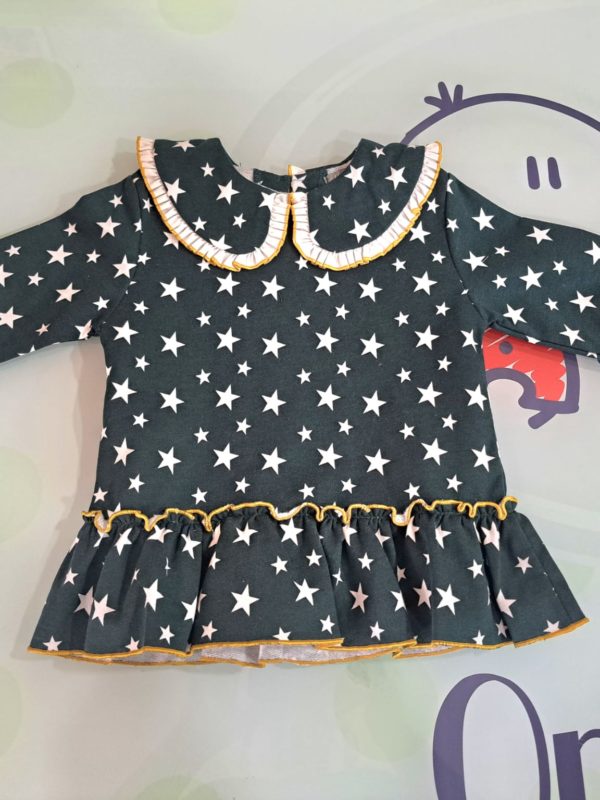 Sudadera Estrellas Cuello Bebé Fam. Pippi Mon Petit Bonbon