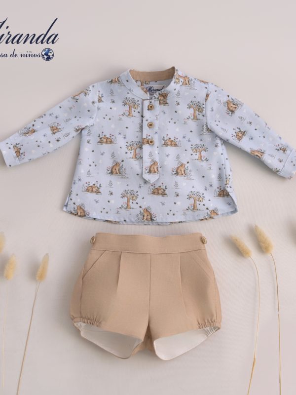 Camisa + Short Rustic Bears Miranda