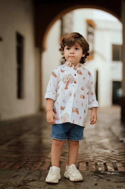 Camisa Unisex Fam. Cumpleaños Burdeos Mon Petit Bonbon