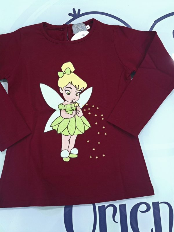 Camiseta Larga Campanilla Brillante Mon Petit Bonbon