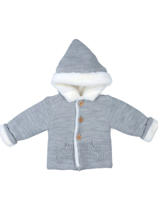 Abrigo De Punto Con Capucha Popys