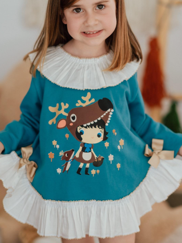 Jesusito Caperucita Ciervo Lazos Mon Petit Bonbon