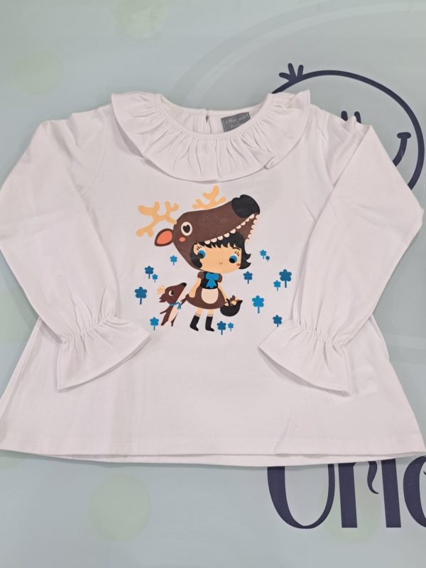 Camiseta Larga Caperucita Ciervo Mon Petit Bonbon