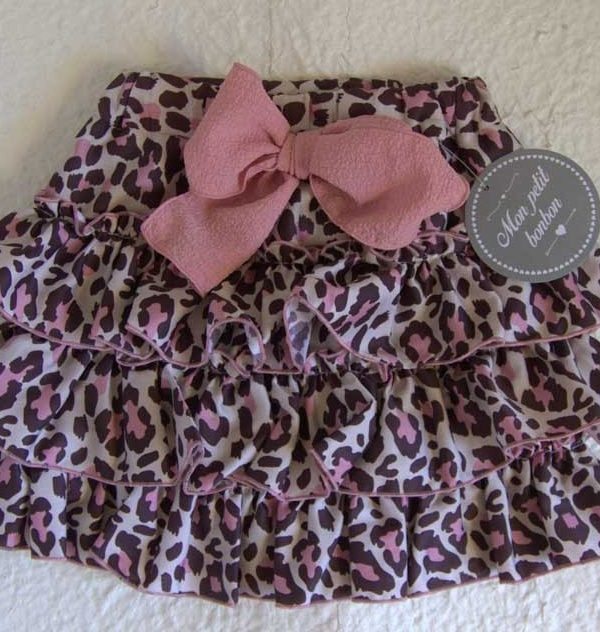 Falda Fam. Leopardo Mon Petit Bonbon