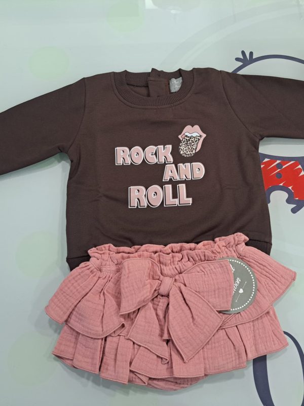 Sudadera Rock and Roll Fam. Leopardo Mon Petit Bonbon