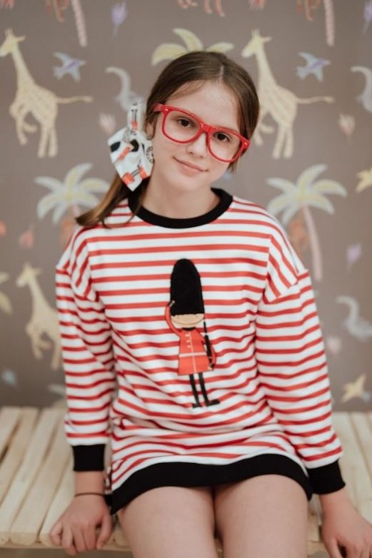 Vestido Recto London Mon Petit Bonbon