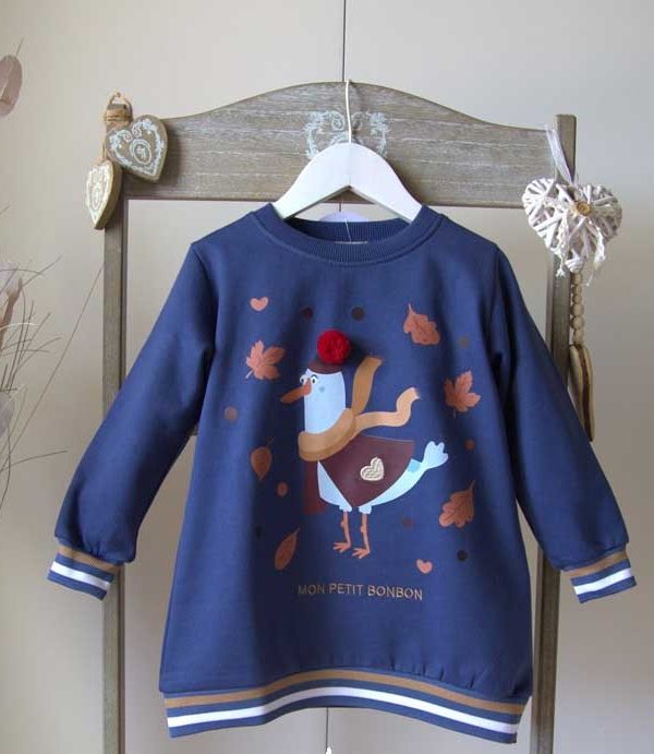 Vestido Recto Gaviota Mon Petit Bonbon