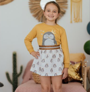 Falda Rey Pingüino Mon Petit Bonbon